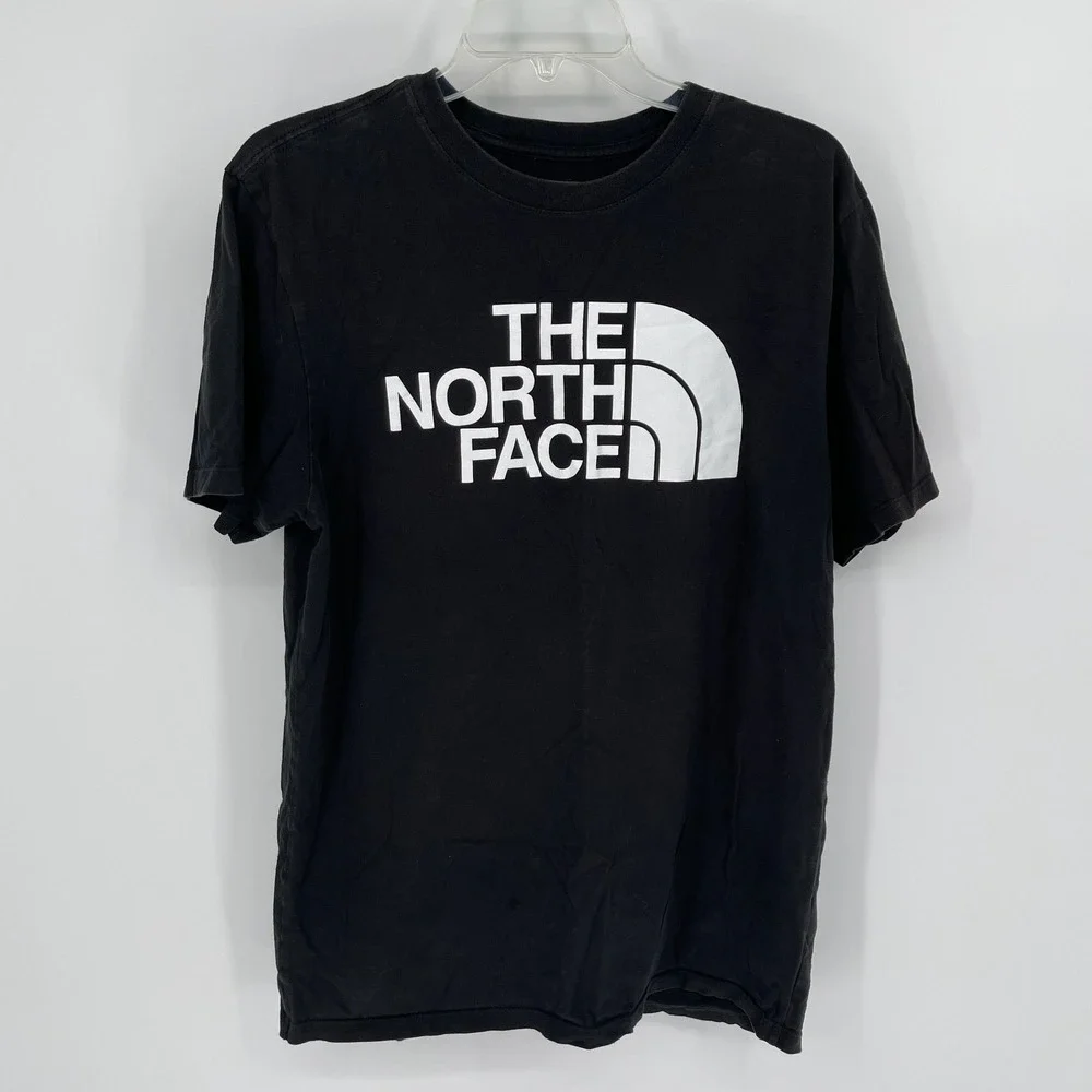The North Face Men's Black Big Logo Graphic Short Sleeve T-Shirt Size Medium